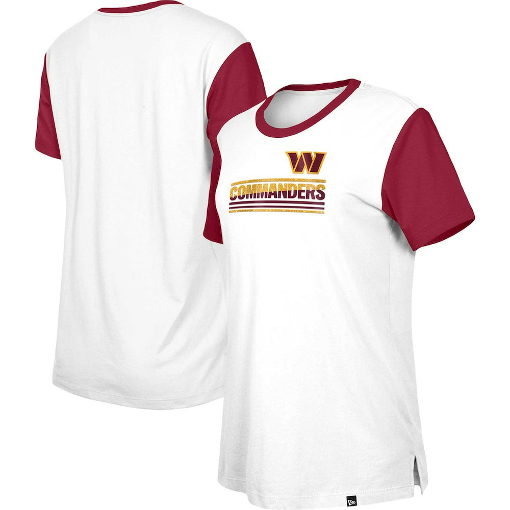 Washington Commanders Women's Third Down Colorblock T-Shirt | NFL Discount
