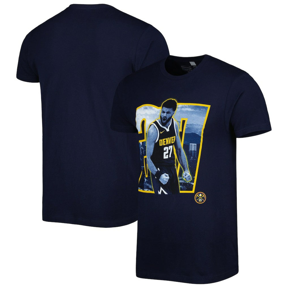 Navy Jamal Murray Denver Nuggets Stadium Essentials Unisex Player Skyline T-Shirt sale | NBA