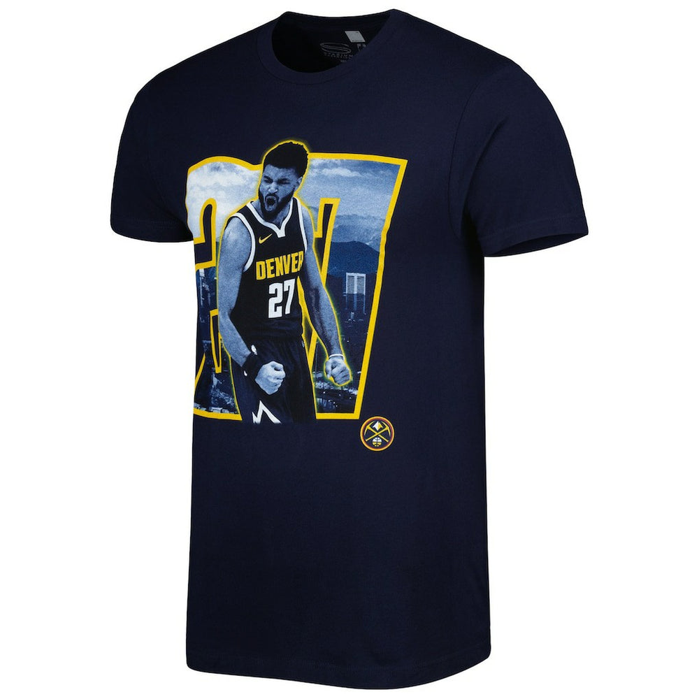 Navy Jamal Murray Denver Nuggets Stadium Essentials Unisex Player Skyline T-Shirt sale | NBA