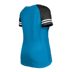 Carolina Panthers Women's Raglan Lace-Up T-Shirt | NFL Hot