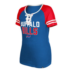 Buffalo Bills Women's Raglan Lace-Up T-Shirt | NFL Hot