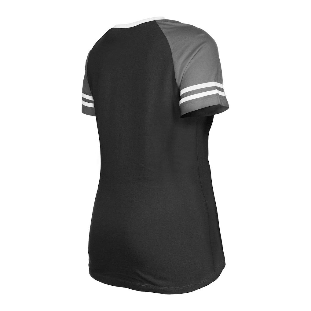 Las Vegas Raiders Women's Raglan Lace-Up T-Shirt | NFL New