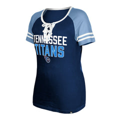 Tennessee Titans Women's Raglan Lace-Up T-Shirt | NFL On sale