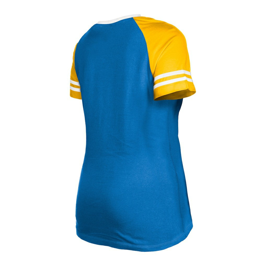 Los Angeles Chargers Women's Raglan Lace-Up T-Shirt | NFL Online