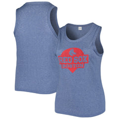 Boston Red Sox Soft as a Grape Women's Plus Size High Neck Tri-Blend Tank Top - MLB Tanks