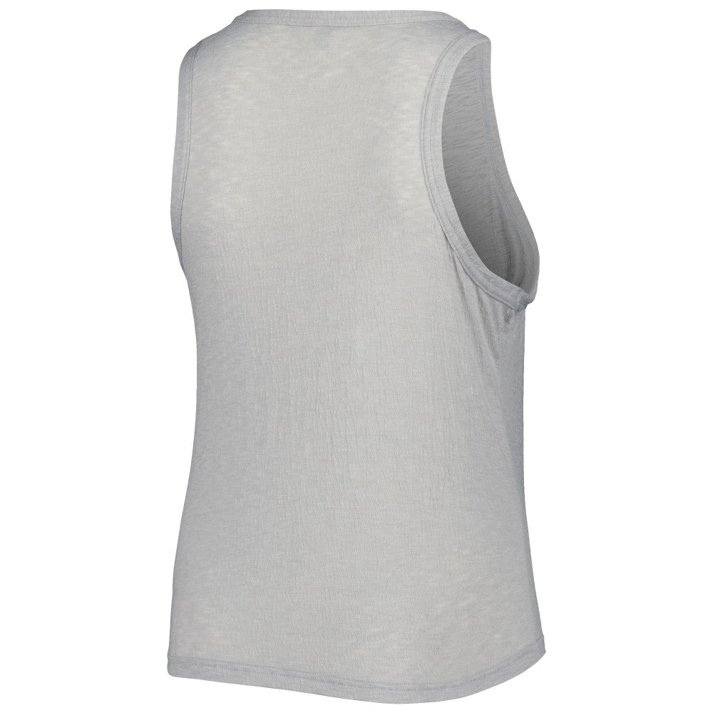 Miami Marlins Soft as a Grape Women's Plus Size High Neck Tri-Blend Tank Top - MLB Tanks