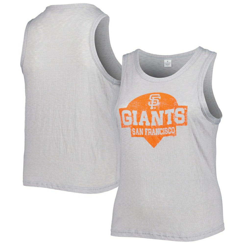 San Francisco Giants Soft as a Grape Women's Plus Size High Neck Tri-Blend Tank Top - MLB Tanks
