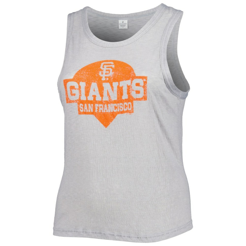 San Francisco Giants Soft as a Grape Women's Plus Size High Neck Tri-Blend Tank Top - MLB Tanks