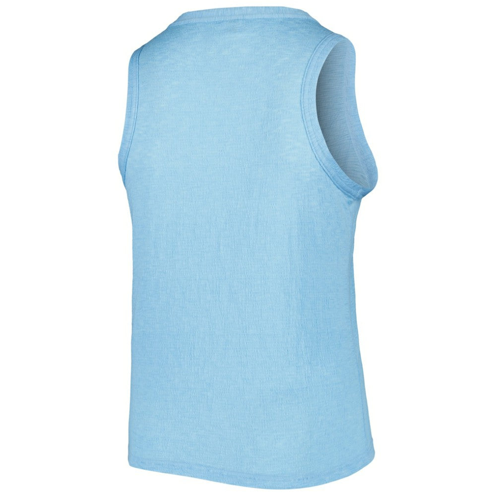 Toronto Blue Jays Soft as a Grape Women's Plus Size High Neck Tri-Blend Tank Top - MLB Tanks