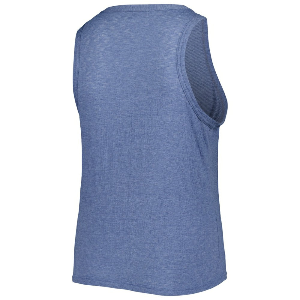 Tampa Bay Rays Soft as a Grape Women's Plus Size High Neck Tri-Blend Tank Top - MLB Tanks