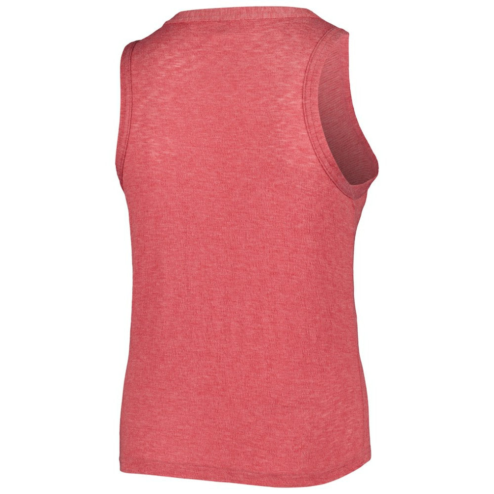 Washington Nationals Soft as a Grape Women's Plus Size High Neck Tri-Blend Tank Top - MLB Tanks