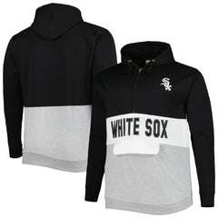 Chicago White Sox Big & Tall Fleece Half-Zip Hoodie - MLB Hoodies