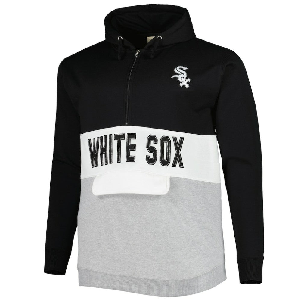 Chicago White Sox Big & Tall Fleece Half-Zip Hoodie - MLB Hoodies
