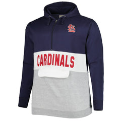 St. Louis Cardinals Big & Tall Fleece Half-Zip Hoodie - MLB Hoodies