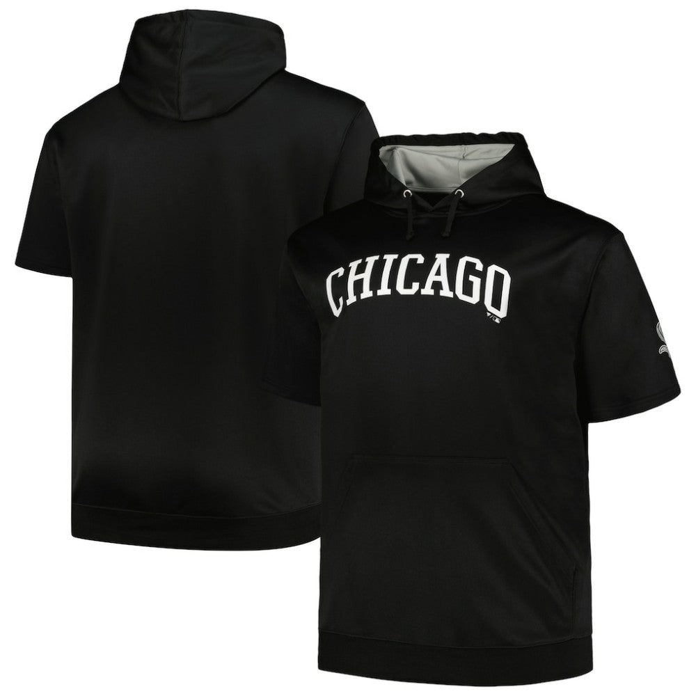 Chicago White Sox Profile Big & Tall Contrast Short Sleeve Pullover Hoodie - MLB Hoodies