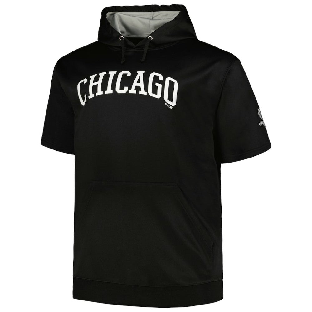 Chicago White Sox Profile Big & Tall Contrast Short Sleeve Pullover Hoodie - MLB Hoodies