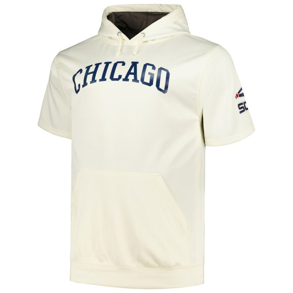 Chicago White Sox Profile Big & Tall Contrast Short Sleeve Pullover Hoodie - MLB Hoodies