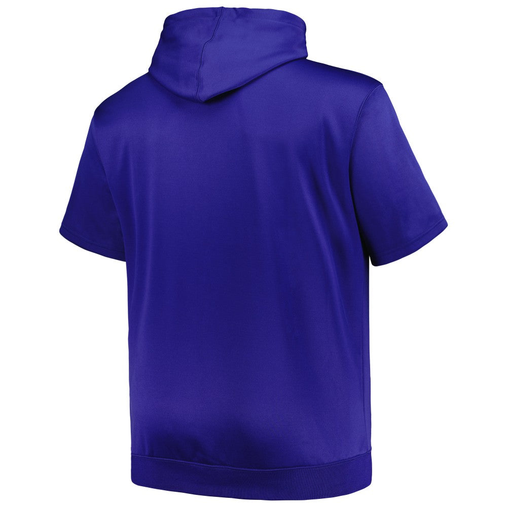 New York Mets Profile Big & Tall Contrast Short Sleeve Pullover Hoodie - MLB Hoodies