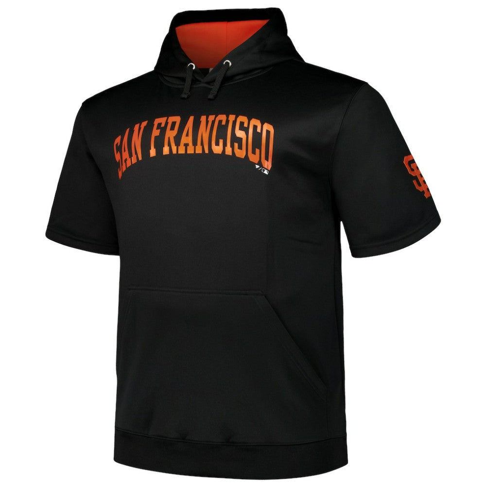 San Francisco Giants Profile Big & Tall Contrast Short Sleeve Pullover Hoodie - MLB Hoodies