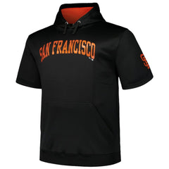 San Francisco Giants Profile Big & Tall Contrast Short Sleeve Pullover Hoodie - MLB Hoodies