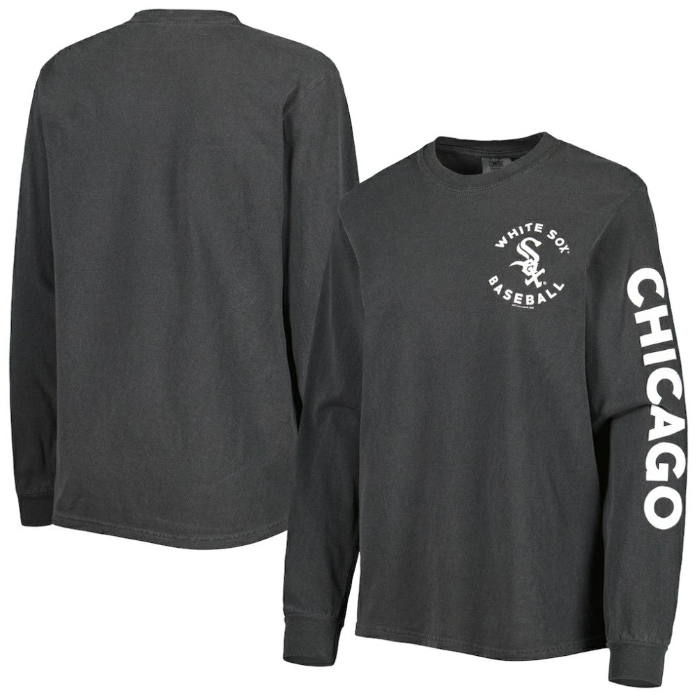 Chicago White Sox Soft as a Grape Women's Team Pigment Dye Long Sleeve T-Shirt - MLB T-shirts