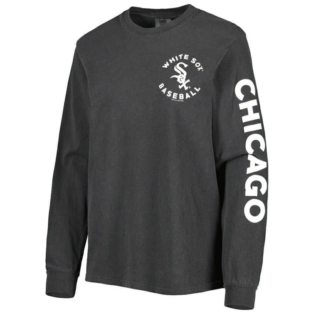 Chicago White Sox Soft as a Grape Women's Team Pigment Dye Long Sleeve T-Shirt - MLB T-shirts