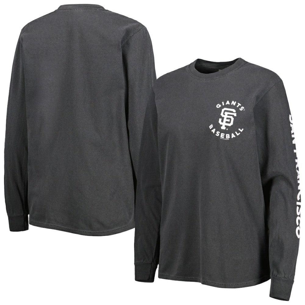 San Francisco Giants Soft as a Grape Women's Team Pigment Dye Long Sleeve T-Shirt - MLB T-shirts