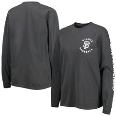 San Francisco Giants Soft as a Grape Women's Team Pigment Dye Long Sleeve T-Shirt - MLB T-shirts