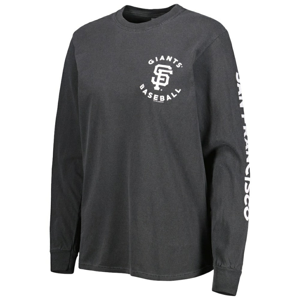 San Francisco Giants Soft as a Grape Women's Team Pigment Dye Long Sleeve T-Shirt - MLB T-shirts
