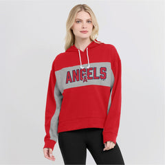 Los Angeles Angels Fanatics Women's Filled Stat Sheet Pullover Hoodie - MLB Hoodies