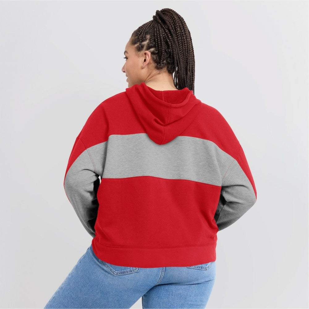 Los Angeles Angels Fanatics Women's Filled Stat Sheet Pullover Hoodie - MLB Hoodies