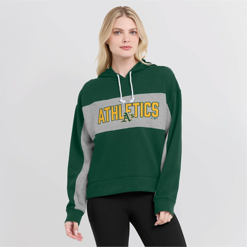 Athletics Fanatics Women's Filled Stat Sheet Pullover Hoodie - MLB Hoodies