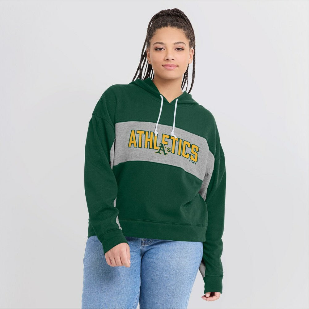 Athletics Fanatics Women's Filled Stat Sheet Pullover Hoodie - MLB Hoodies