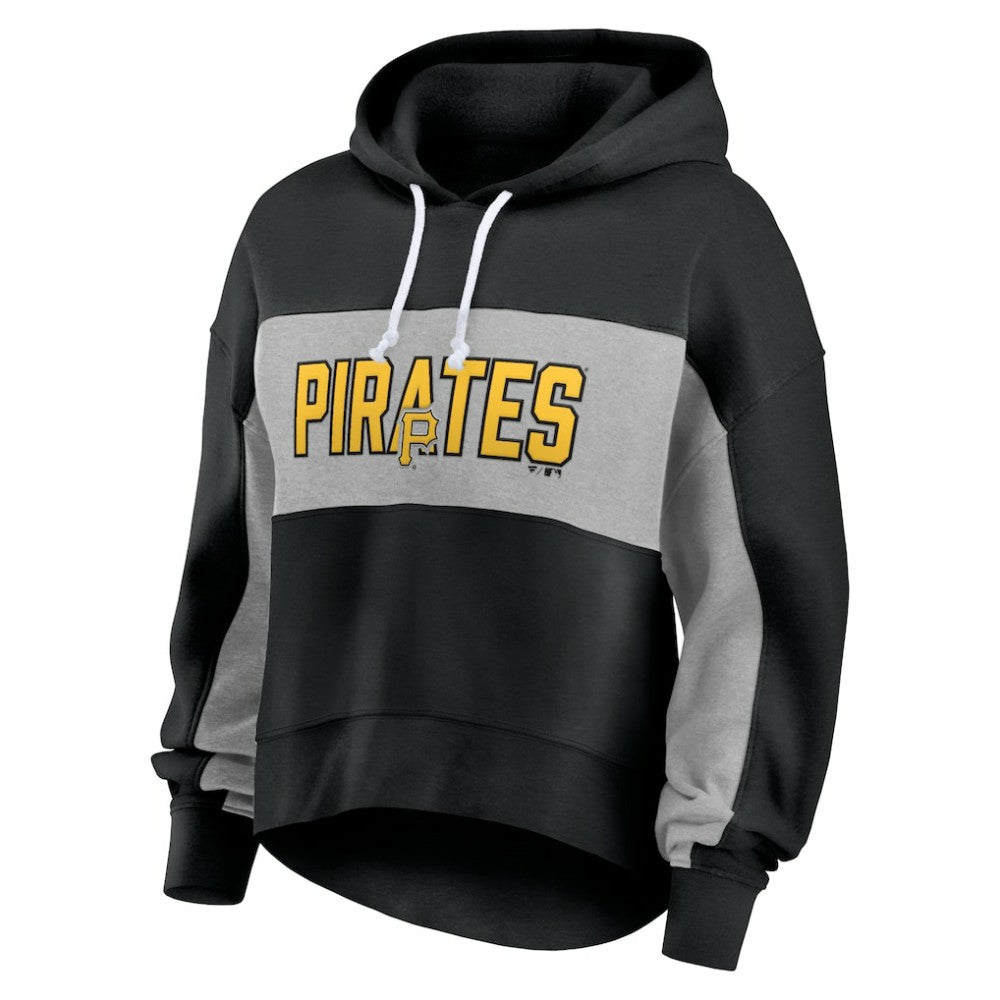 Pittsburgh Pirates Fanatics Women's Filled Stat Sheet Pullover Hoodie - MLB Hoodies