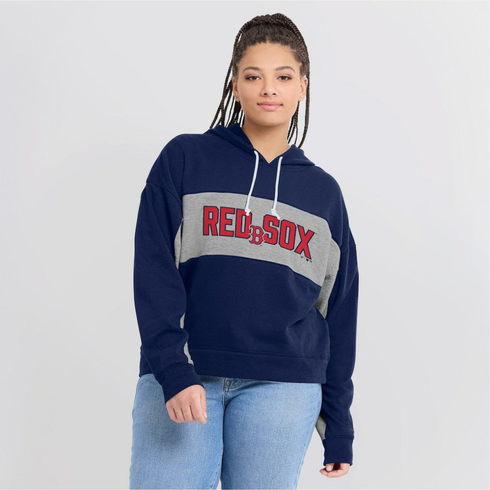 Boston Red Sox Fanatics Women's Filled Stat Sheet Pullover Hoodie - MLB Hoodies
