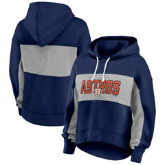 Houston Astros Fanatics Women's Filled Stat Sheet Pullover Hoodie - MLB Hoodies