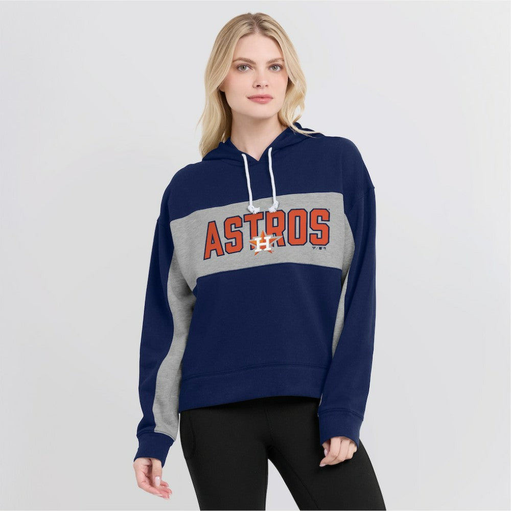 Houston Astros Fanatics Women's Filled Stat Sheet Pullover Hoodie - MLB Hoodies