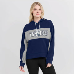 New York Yankees Fanatics Women's Filled Stat Sheet Pullover Hoodie - MLB Hoodies