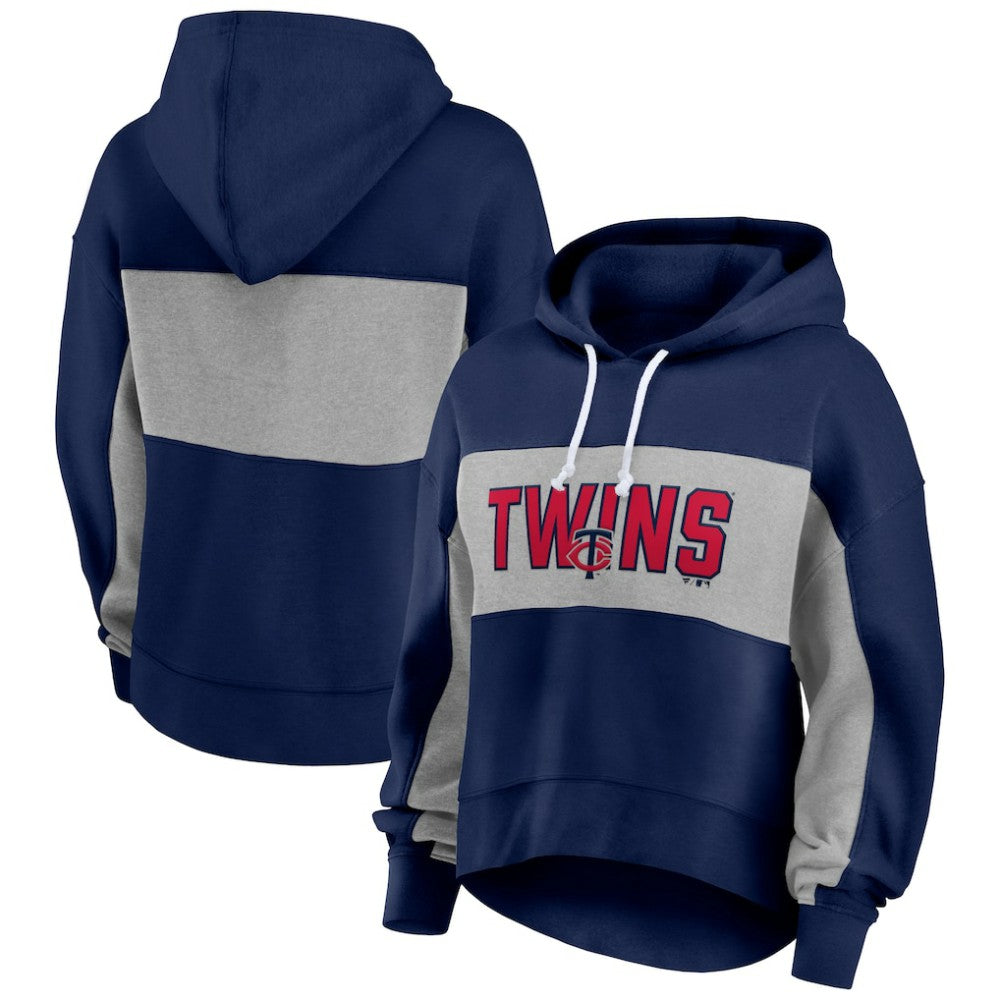 Minnesota Twins Fanatics Women's Filled Stat Sheet Pullover Hoodie - MLB Hoodies