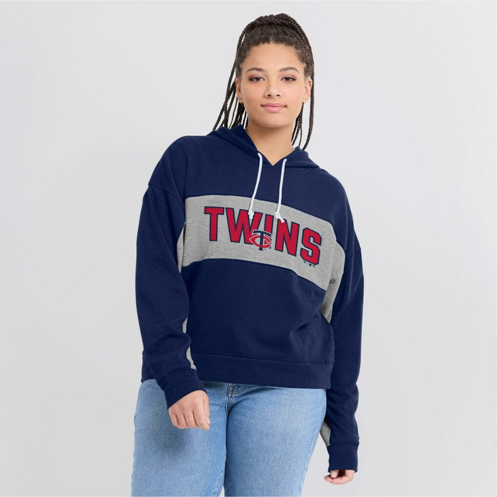 Minnesota Twins Fanatics Women's Filled Stat Sheet Pullover Hoodie - MLB Hoodies