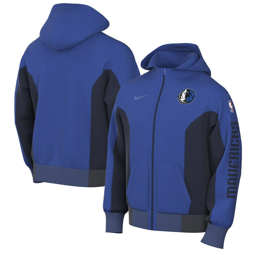 Blue Dallas Mavericks 2023/24 Authentic Showtime Full-Zip Hoodie sale | NBA