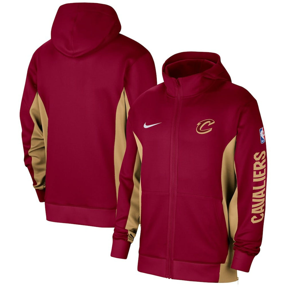 Wine Cleveland Cavaliers 2023/24 Authentic Showtime Full-Zip Hoodie sale | NBA