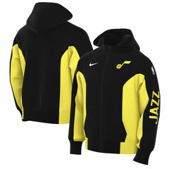Black Utah Jazz 2023/24 Authentic Showtime Full-Zip Hoodie | NBA