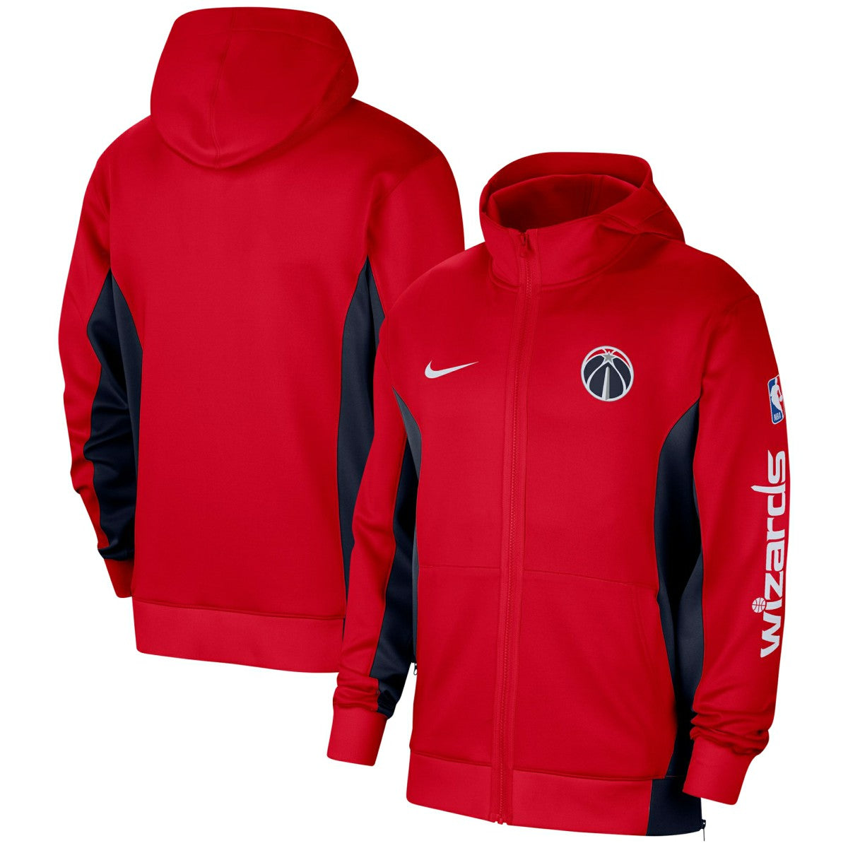 Red Washington Wizards 2023/24 Authentic Showtime Full-Zip Hoodie | NBA