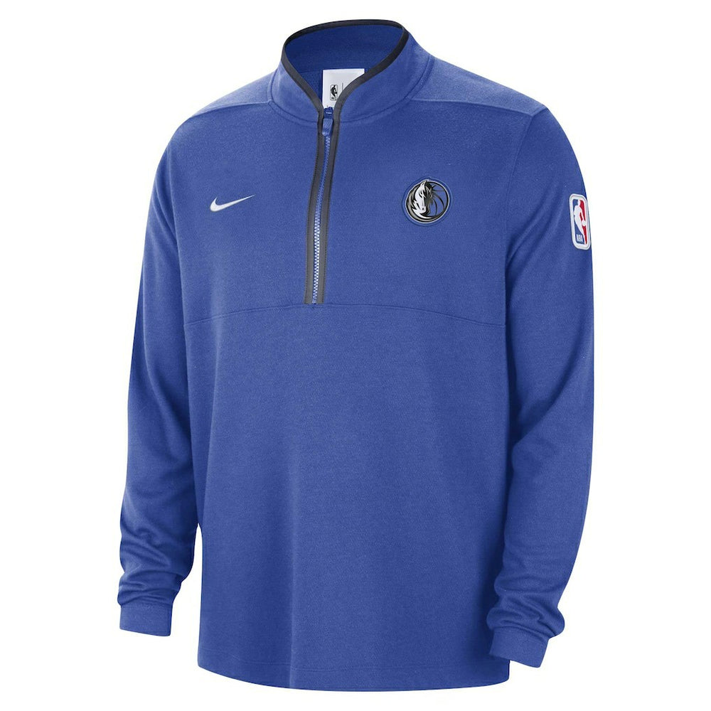 Blue Dallas Mavericks Authentic Performance Half-Zip Jacket sale | NBA