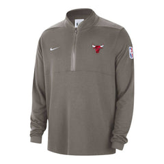 Olive Chicago Bulls Authentic Performance Half-Zip Jacket | NBA