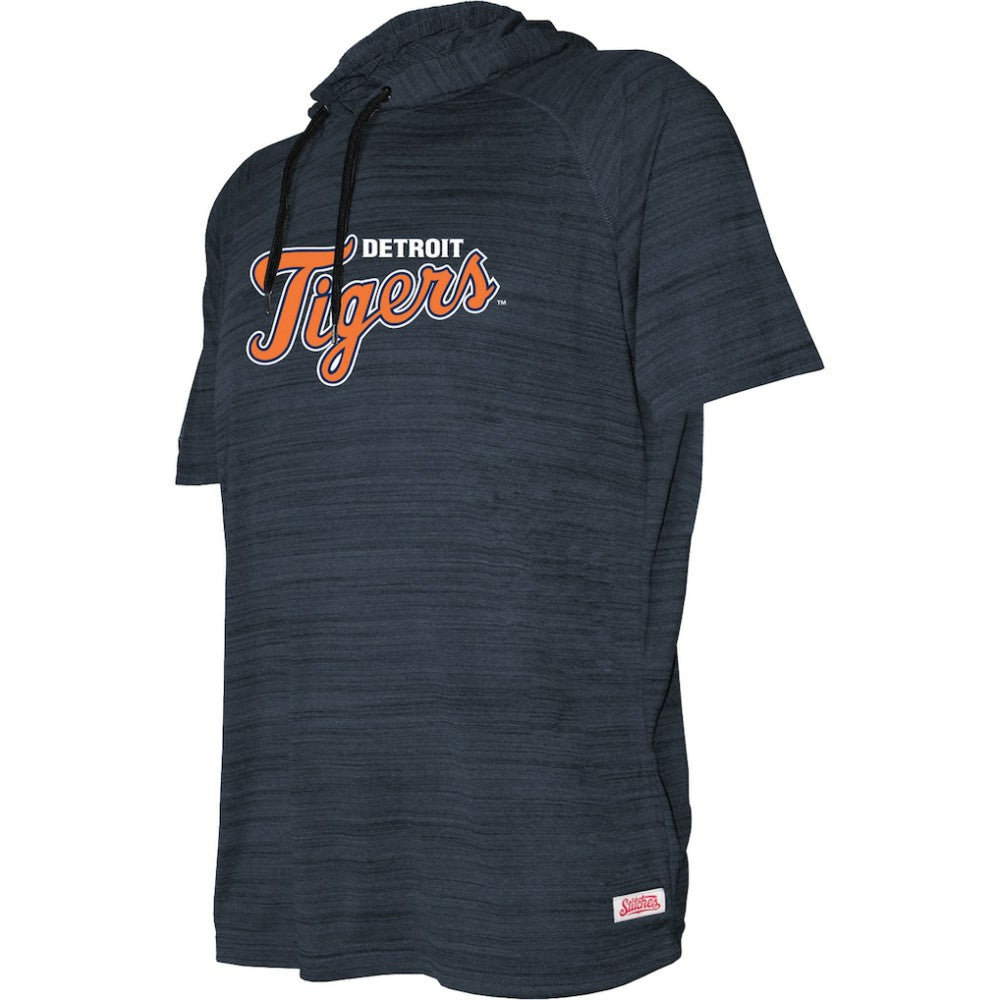 Detroit Tigers Stitches Youth Raglan Short Sleeve Pullover Hoodie - MLB Hoodies