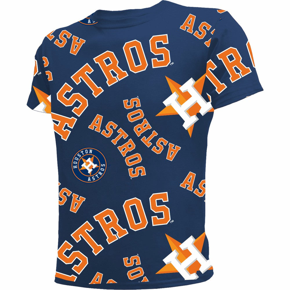 Houston Astros Stitches Youth Allover Team T-Shirt - MLB T-shirts