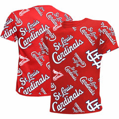 St. Louis Cardinals Stitches Youth Allover Team T-Shirt - MLB T-shirts