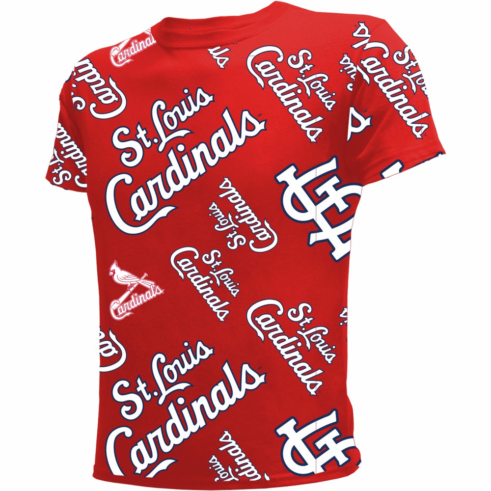 St. Louis Cardinals Stitches Youth Allover Team T-Shirt - MLB T-shirts